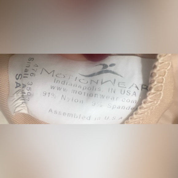 Motionwear small adult camisole tank nude top. Excellent condition - Picture 4 of 4